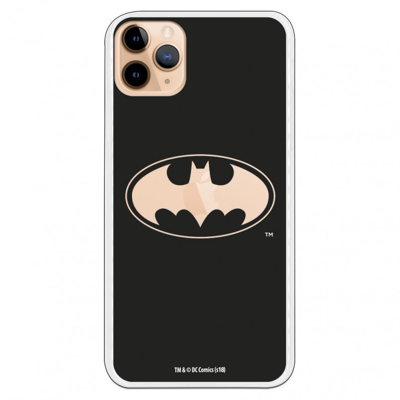 Funda para iPhone 11 Pro Max Oficial de DC Comics Batman Logo Transparente - DC Comics