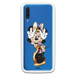 Funda para Samsung Galaxy A70 Oficial de Disney Minnie Posando - Clásicos Disney