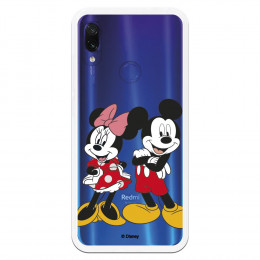 Funda para Xiaomi Redmi Note 7 Oficial de Disney Mickey y Minnie Posando - Clásicos Disney