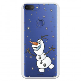 Funda para Alcatel 1S 2019 Oficial de Disney Olaf Transparente - Frozen