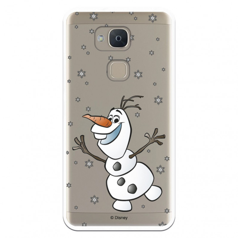 Funda para Bq Aquaris V Oficial de Disney Olaf Transparente - Frozen