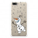 Funda para Huawei Honor 7S Oficial de Disney Olaf Transparente - Frozen