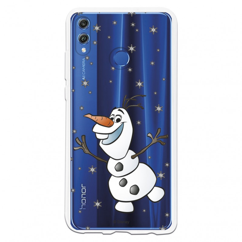 Funda para Huawei Honor 8X Oficial de Disney Olaf Transparente - Frozen