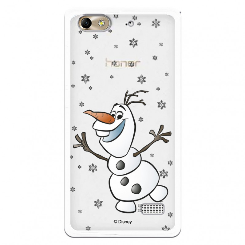 Funda para Huawei Honor 4C Oficial de Disney Olaf Transparente - Frozen