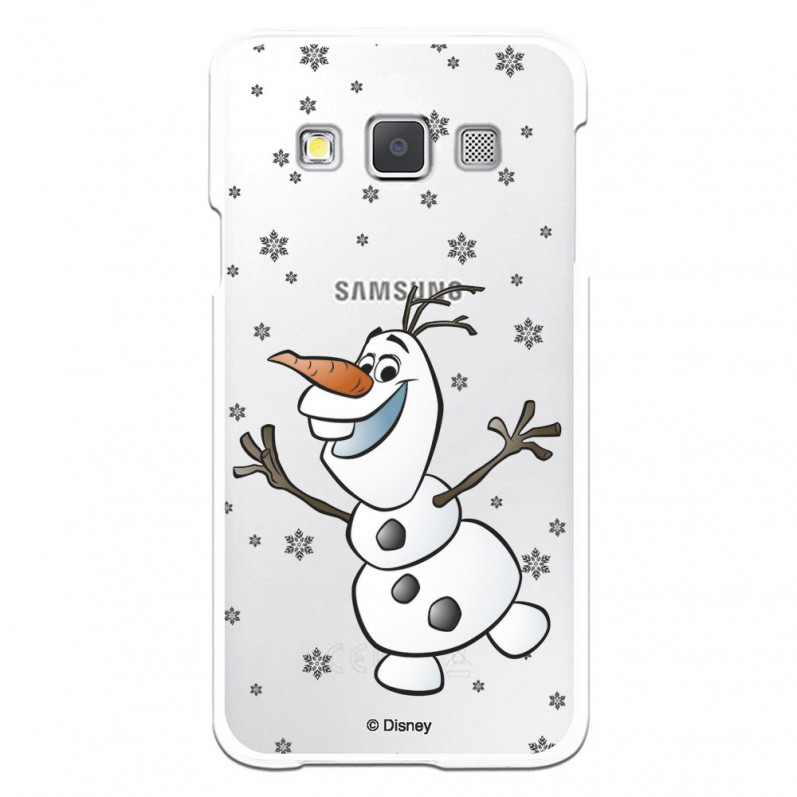 Funda para Samsung Galaxy A3 Oficial de Disney Olaf Transparente - Frozen