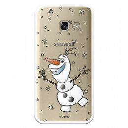 Funda para Samsung Galaxy A3 2017 Oficial de Disney Olaf Transparente - Frozen