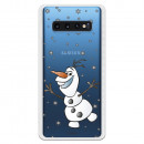 Funda para Samsung Galaxy S10 Plus Oficial de Disney Olaf Transparente - Frozen