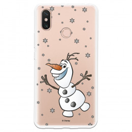 Funda para Xiaomi Mi Max 3 Oficial de Disney Olaf Transparente - Frozen