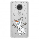 Funda para Motorola Moto G7 Plus Oficial de Disney Olaf Transparente - Frozen