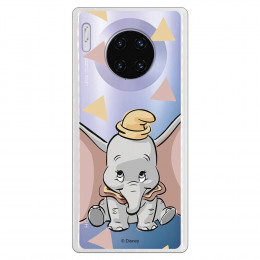 Funda para Huawei Mate 30 Pro Oficial de Disney Dumbo Silueta Transparente - Dumbo