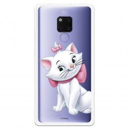 Funda para Huawei Mate 20 X Oficial de Disney Marie Silueta - Los Aristogatos