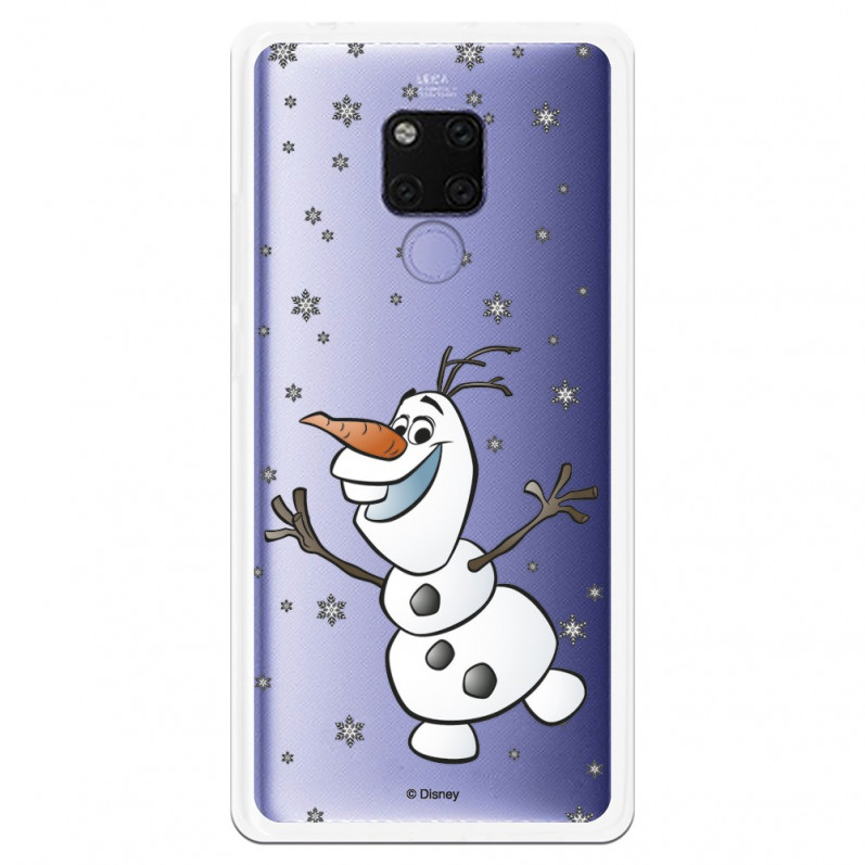 Funda para Huawei Mate 20 X Oficial de Disney Olaf Transparente - Frozen