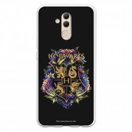 Funda para Huawei Mate 20 Lite Oficial de Harry Potter Hogwarts Floral  - Harry Potter