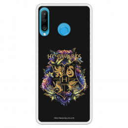 Funda para Huawei P30 Lite Oficial de Harry Potter Hogwarts Floral  - Harry Potter