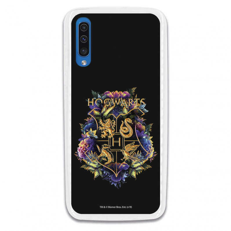 Funda para Samsung Galaxy A70 Oficial de Harry Potter Hogwarts Floral  - Harry Potter