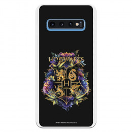 Funda para Samsung Galaxy S10 Oficial de Harry Potter Hogwarts Floral  - Harry Potter