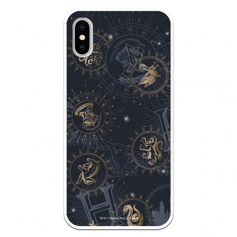 Funda para iPhone XS Oficial de Harry Potter Insignias Constelaciones  - Harry Potter