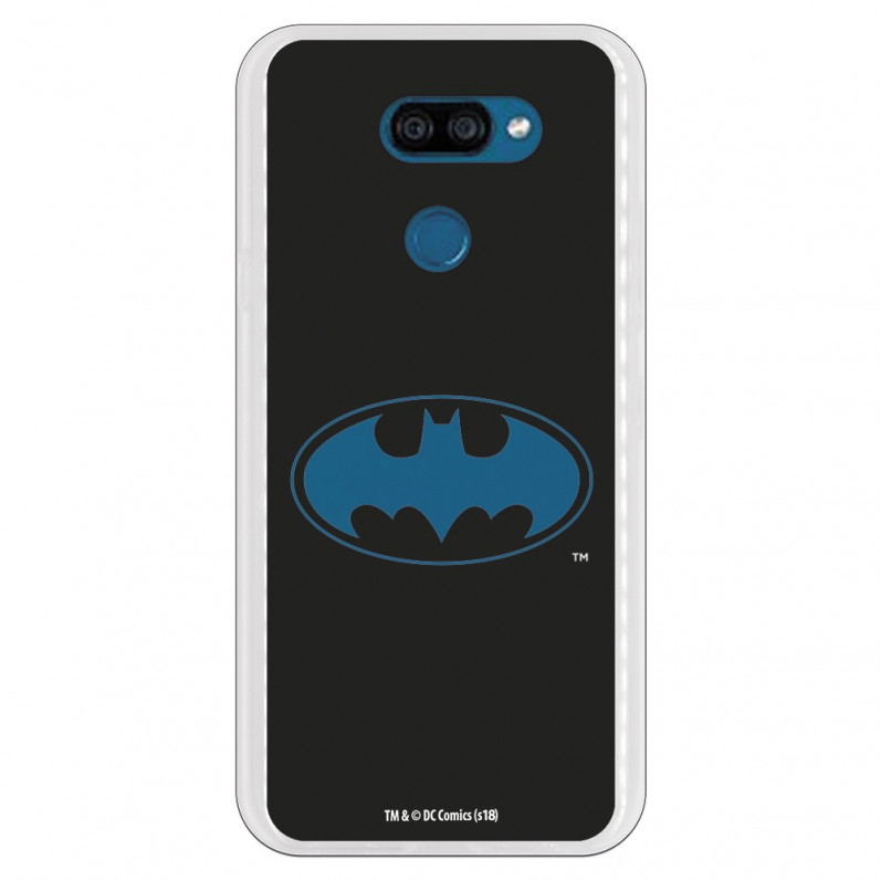 Funda para LG K40S Oficial de DC Comics Batman Logo Transparente - DC Comics