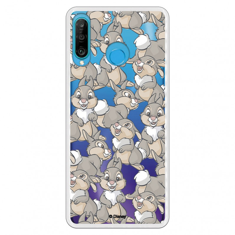 Funda para Huawei P30 Lite Oficial de Disney Tambor Patrones - Bambi