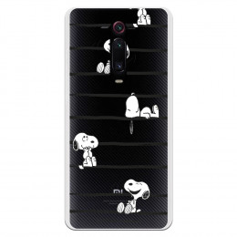 Funda para Xiaomi Mi 9T Oficial de Peanuts Snoopy rayas - Snoopy