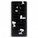 Funda para Xiaomi Mi 9T Oficial de Peanuts Snoopy rayas - Snoopy