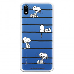 Funda para Xiaomi Redmi 7A Oficial de Peanuts Snoopy rayas - Snoopy