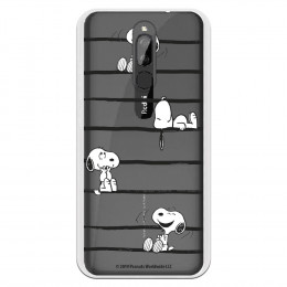 Funda para Xiaomi Redmi 8 Oficial de Peanuts Snoopy rayas - Snoopy