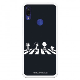 Funda para Xiaomi Redmi Note 7 Pro Oficial de Peanuts Personajes Beatles - Snoopy