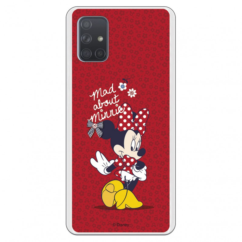 Funda para Samsung Galaxy A71 Oficial de Disney Minnie Mad About - Clásicos Disney