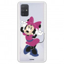 Funda para Samsung Galaxy A71 Oficial de Disney Minnie Rosa - Clásicos Disney