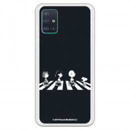 Funda para Samsung Galaxy A51 Oficial de Peanuts Personajes Beatles - Snoopy