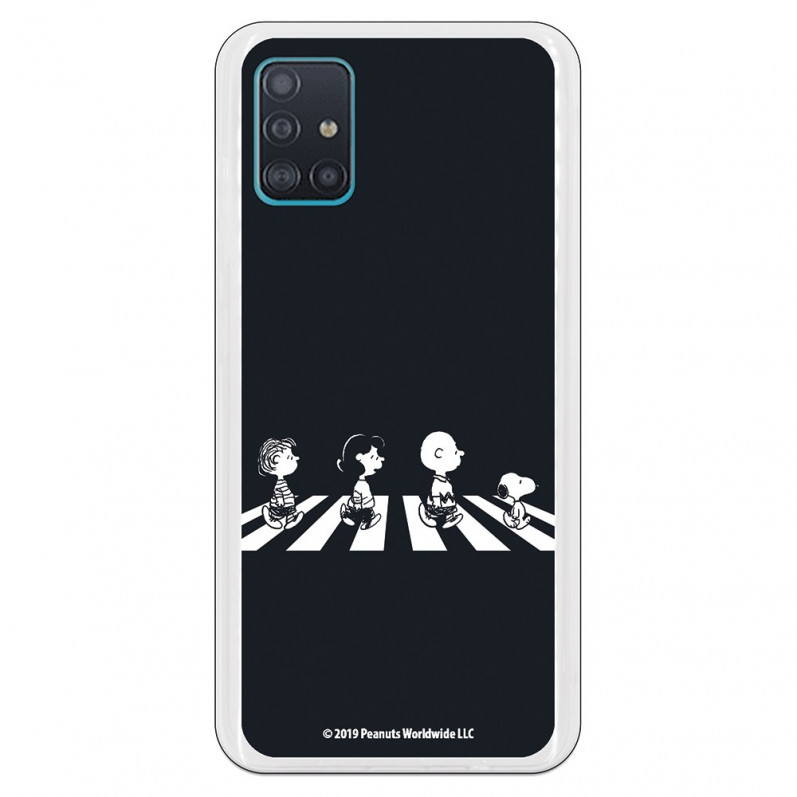 Funda para Samsung Galaxy A51 Oficial de Peanuts Personajes Beatles - Snoopy