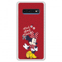 Carcasa Disney Minnie Mad about Minnie para Samsung Galaxy S10 Plus - La Casa de las Carcasas