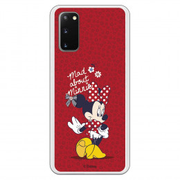 Funda para Samsung Galaxy S20 Oficial de Disney Minnie Mad About - Clásicos Disney