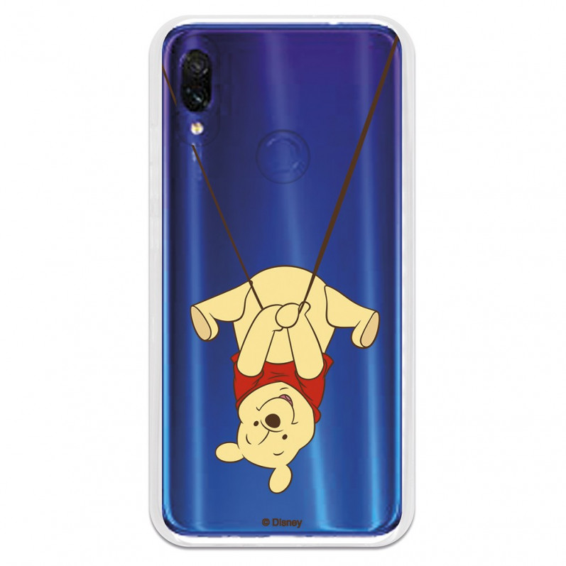 Funda para Xiaomi Redmi 7 Oficial de Disney Winnie  Columpio - Winnie The Pooh