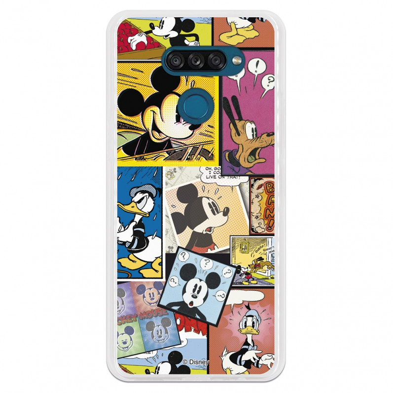 Funda para LG K50S Oficial de Disney Mickey Comic - Clásicos Disney