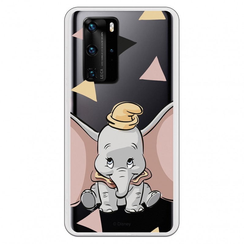 Funda para Huawei P40 Oficial de Disney Dumbo Silueta Transparente - Dumbo