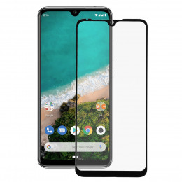 Cristal Templado Completo para Xiaomi Mi A3 Negro- La Casa de las Carcasas