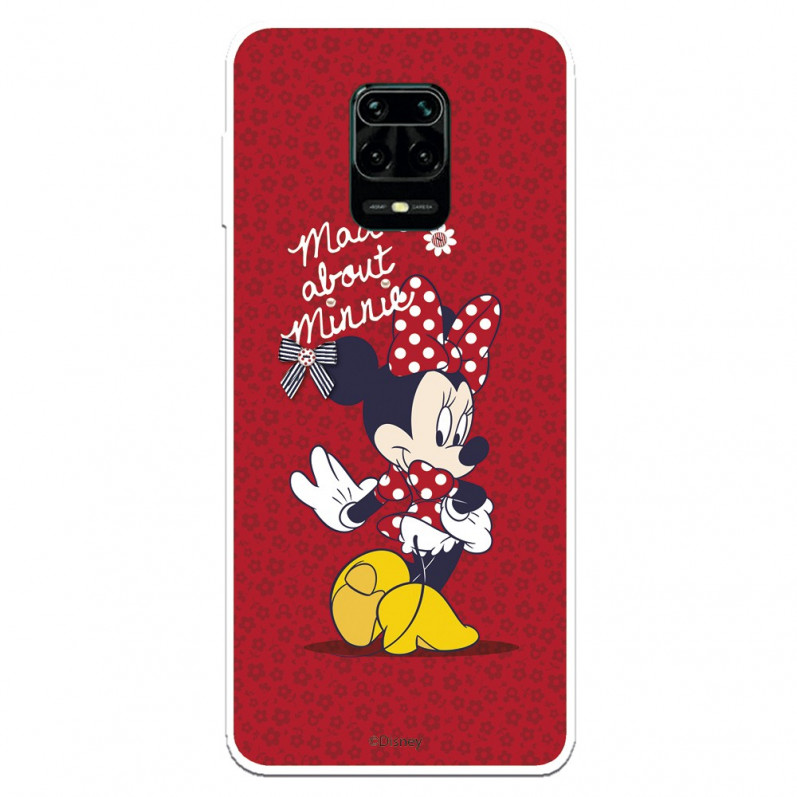 Funda para Xiaomi Redmi Note 9S Oficial de Disney Minnie Mad About - Clásicos Disney