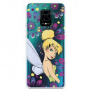 Funda para Xiaomi Redmi Note 9S Oficial de Disney Campanilla Flores - Peter Pan