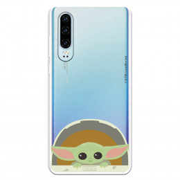 Funda para Huawei P30 Oficial de Star Wars Baby Yoda Sonrisas - Star  Wars