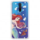 Funda para Xiaomi Redmi K30 Oficial de Disney Ariel y Sebastián Burbujas - La Sirenita