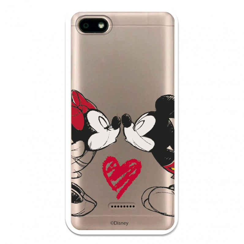 Oficiální pouzdro Disney Mickey and Minnie Kiss Case pro Xiaomi Redmi 6A - Disney Classics