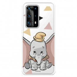 Funda para Huawei P40 Pro Oficial de Disney Dumbo Silueta Transparente - Dumbo