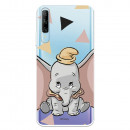 Funda para Huawei P Smart Pro Oficial de Disney Dumbo Silueta Transparente - Dumbo