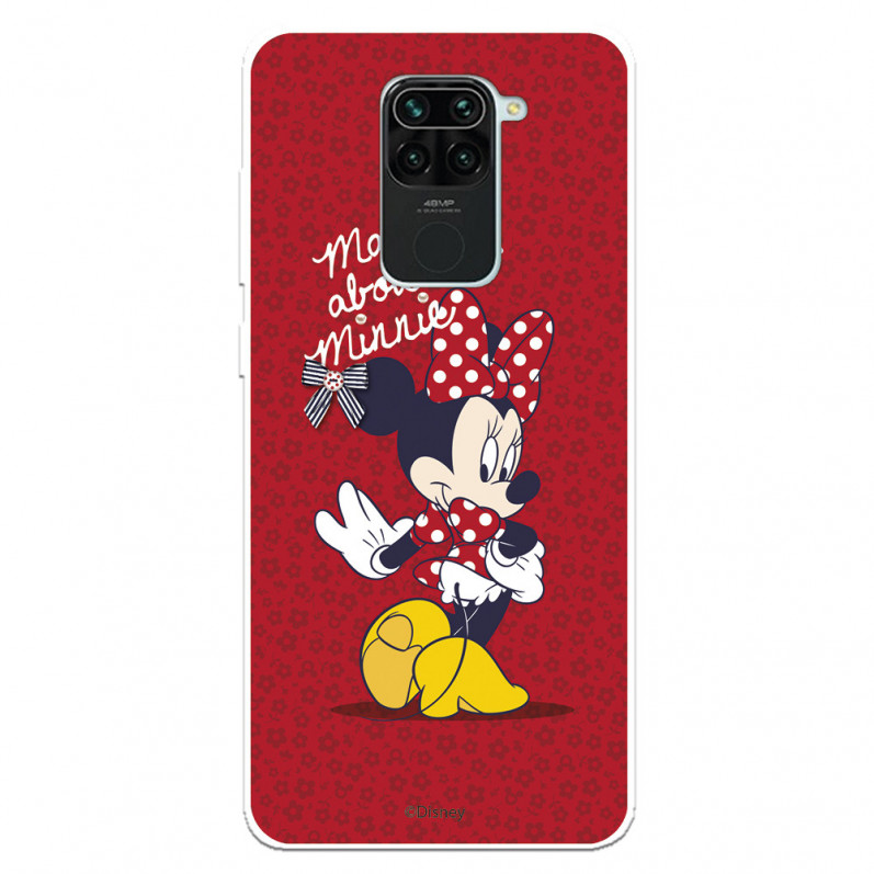 Funda para Xiaomi Redmi Note 9 Oficial de Disney Minnie Mad About - Clásicos Disney