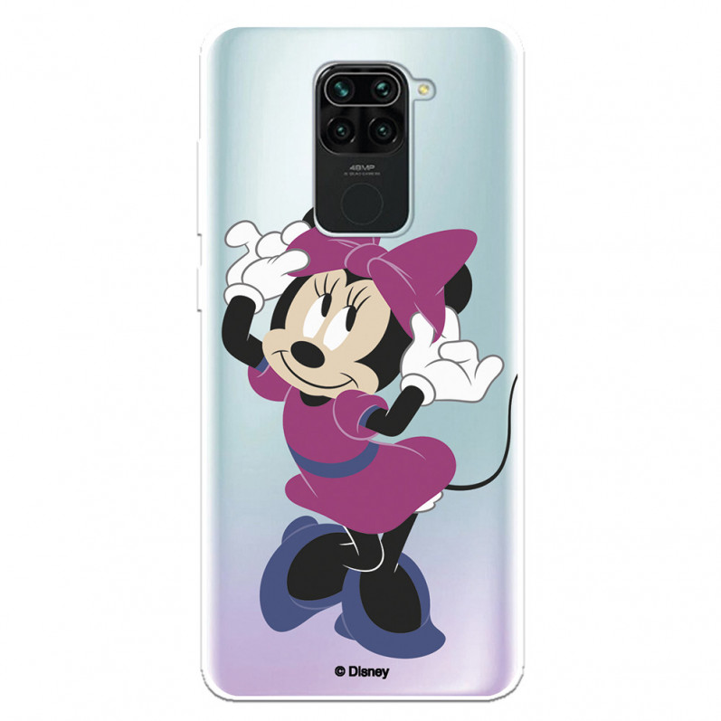 Funda para Xiaomi Redmi Note 9 Oficial de Disney Minnie Rosa - Clásicos Disney