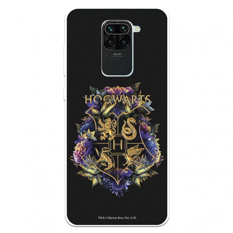 Funda para Xiaomi Redmi Note 9 Oficial de Harry Potter Hogwarts Floral - Harry Potter