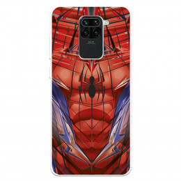 Funda para Xiaomi Redmi Note 9 Oficial de Marvel Spiderman Torso - Marvel