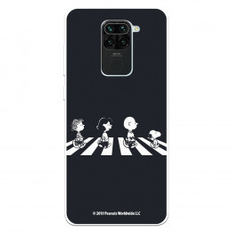 Funda para Xiaomi Redmi Note 9 Oficial de Peanuts Personajes Beatles - Snoopy